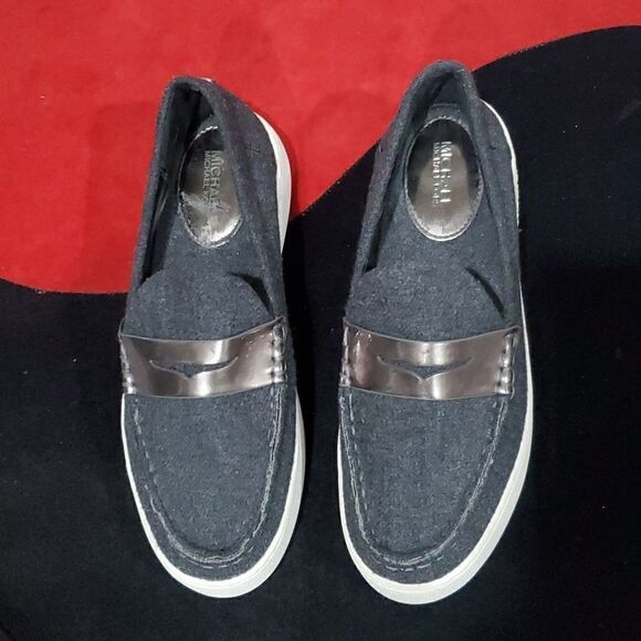 Michael Kors Poppy Slip on Wool Platform Loafers - Picture 4 of 15